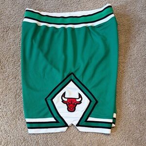 Mitchell & Ness Chicago Bulls St Patricks Day Authentic Shorts Mens Large